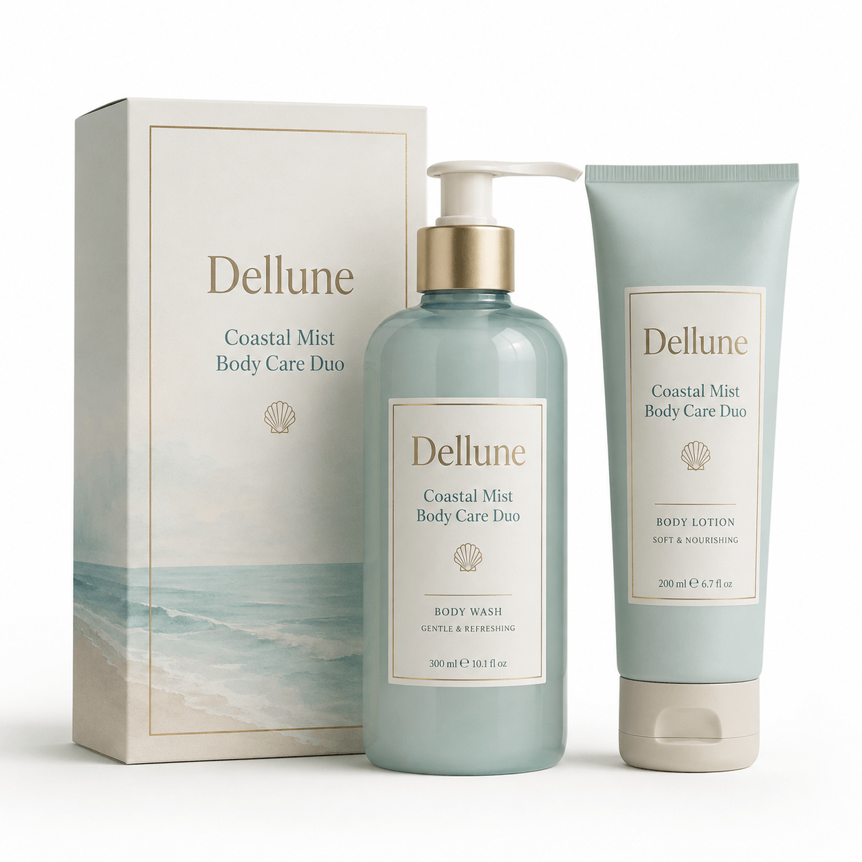 Dellune Coastal Mist Body Care Duo