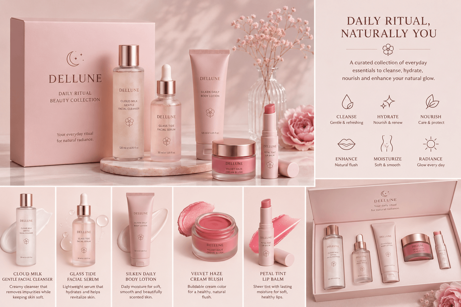 Dellune Daily Ritual Beauty Collection