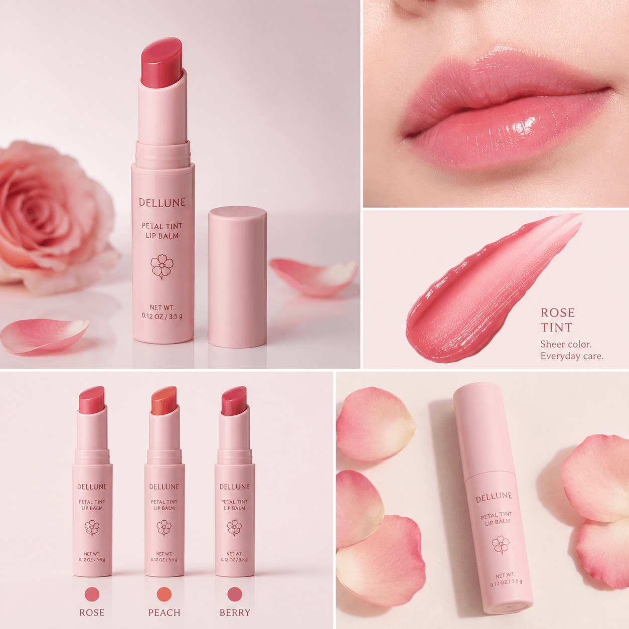 Dellune Petal Tint Lip Balm